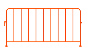 Orange Crowd Control Barrier