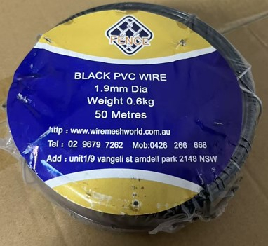 BLK PVC Tie Wire 