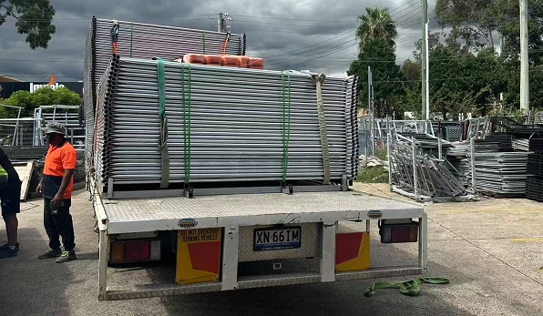Temporary Fence Delivery