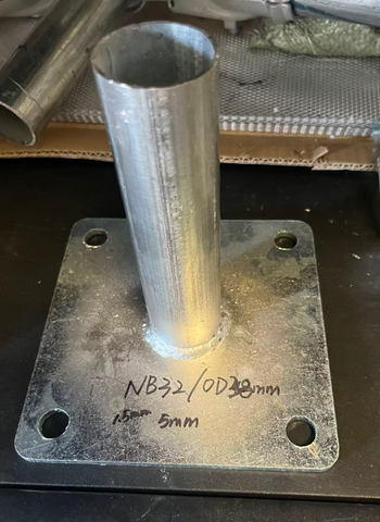  GAL Round Post Flange